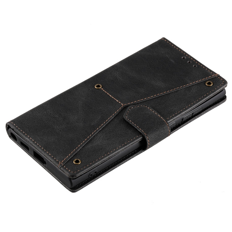 Nail Skin Feel Stitching Calf Texture Leather Phone Case, For Samsung Galaxy S25 Ultra 5G
