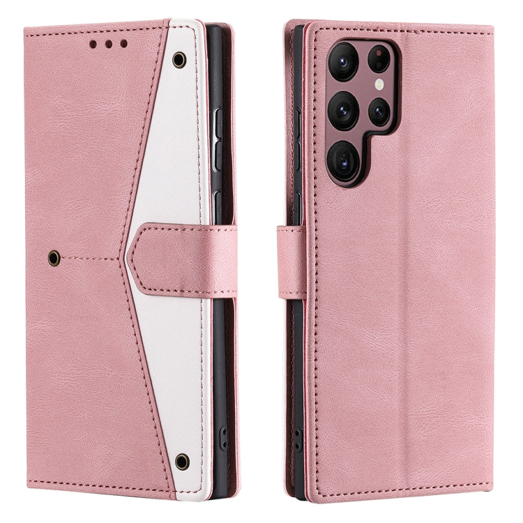 Nail Skin Feel Stitching Calf Texture Leather Phone Case, For Samsung Galaxy S25 Ultra 5G