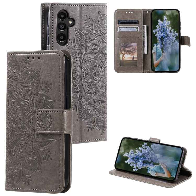 Totem Flower Embossed Leather Phone Case with Lanyard, For Samsung Galaxy S26+ 5G, For Samsung Galaxy S26 Ultra 5G, For Samsung Galaxy S26 5G, For Samsung Galaxy S25 FE 5G, For Samsung Galaxy S25 Edge 5G, For Samsung Galaxy S25 5G