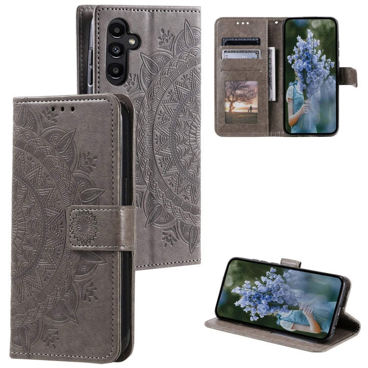 Totem Flower Embossed Leather Phone Case with Lanyard, For Samsung Galaxy S25+ 5G, For Samsung Galaxy S25 Ultra 5G