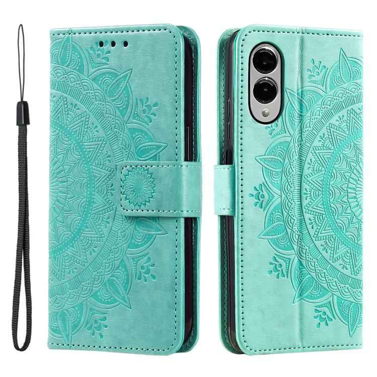 Totem Flower Embossed Leather Phone Case with Lanyard, For Samsung Galaxy S26+ 5G, For Samsung Galaxy S26 Ultra 5G, For Samsung Galaxy S26 5G, For Samsung Galaxy S25 FE 5G, For Samsung Galaxy S25 Edge 5G, For Samsung Galaxy S25 5G