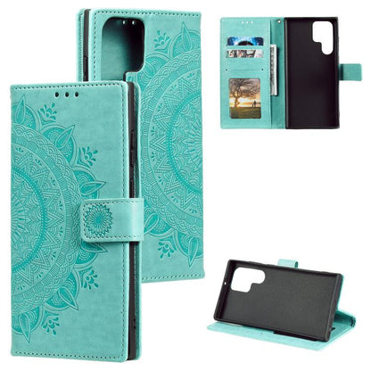 Totem Flower Embossed Leather Phone Case with Lanyard, For Samsung Galaxy S26+ 5G, For Samsung Galaxy S26 Ultra 5G, For Samsung Galaxy S26 5G, For Samsung Galaxy S25 FE 5G, For Samsung Galaxy S25 Edge 5G, For Samsung Galaxy S25 5G