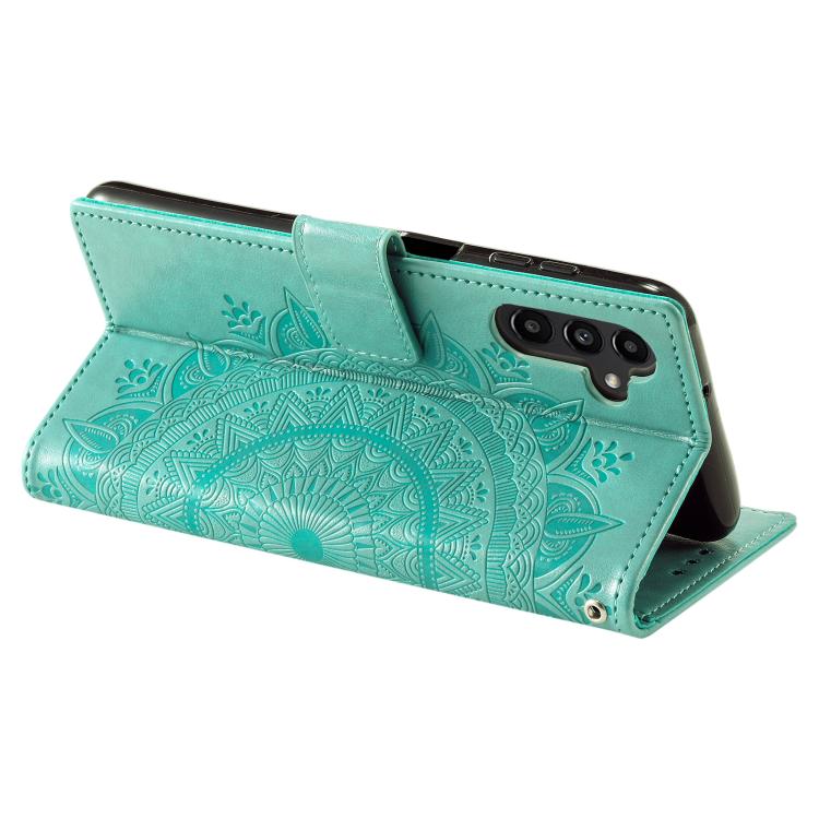 Totem Flower Embossed Leather Phone Case with Lanyard, For Samsung Galaxy S26+ 5G, For Samsung Galaxy S26 Ultra 5G, For Samsung Galaxy S26 5G, For Samsung Galaxy S25 FE 5G, For Samsung Galaxy S25 Edge 5G, For Samsung Galaxy S25 5G