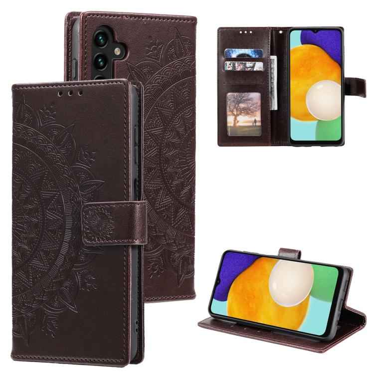 Totem Flower Embossed Leather Phone Case with Lanyard, For Samsung Galaxy S26+ 5G, For Samsung Galaxy S26 Ultra 5G, For Samsung Galaxy S26 5G, For Samsung Galaxy S25 FE 5G, For Samsung Galaxy S25 Edge 5G, For Samsung Galaxy S25 5G