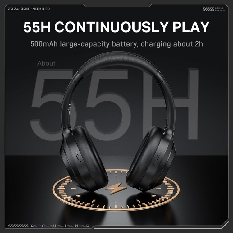 ONIKUMA GT811 Head-mounted Dual Noise Reduction Wireless Bluetooth Earphone