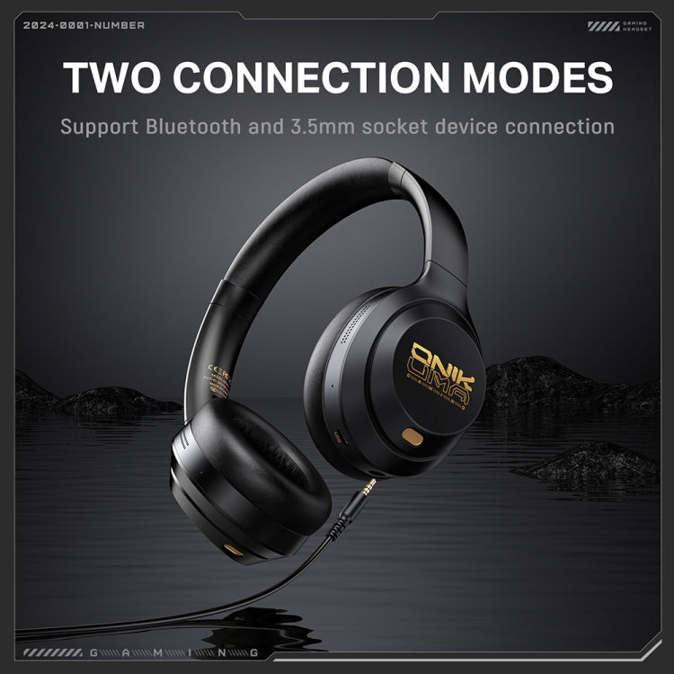 ONIKUMA GT811 Head-mounted Dual Noise Reduction Wireless Bluetooth Earphone
