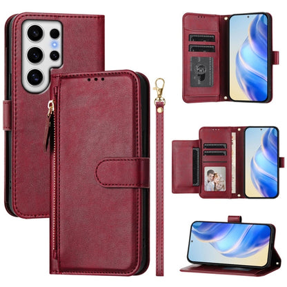 Multi-Card Slots Zipper Wallet Leather Phone Case, For Galaxy S25 Ultra 5G, For Galaxy S24 FE 5G, For Galaxy S24 Ultra 5G, For Galaxy S24+ 5G, For Galaxy S24 5G, For Galaxy S23 FE 5G, For Galaxy S23 Ultra 5G, For Galaxy S23+ 5G
