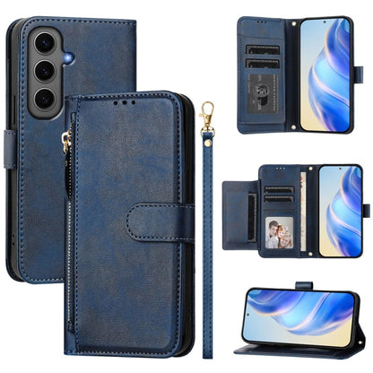 Multi-Card Slots Zipper Wallet Leather Phone Case, For Galaxy S25 Ultra 5G, For Galaxy S24 FE 5G, For Galaxy S24 Ultra 5G, For Galaxy S24+ 5G, For Galaxy S24 5G, For Galaxy S23 FE 5G, For Galaxy S23 Ultra 5G, For Galaxy S23+ 5G