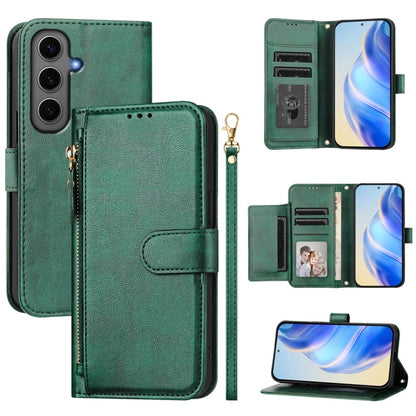 Multi-Card Slots Zipper Wallet Leather Phone Case, For Galaxy S25 Ultra 5G, For Galaxy S24 FE 5G, For Galaxy S24 Ultra 5G, For Galaxy S24+ 5G, For Galaxy S24 5G, For Galaxy S23 FE 5G, For Galaxy S23 Ultra 5G, For Galaxy S23+ 5G