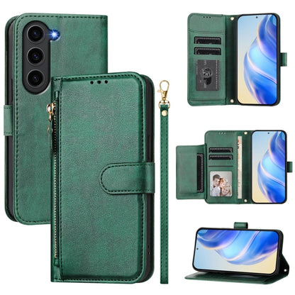 Multi-Card Slots Zipper Wallet Leather Phone Case, For Galaxy S25 Ultra 5G, For Galaxy S24 FE 5G, For Galaxy S24 Ultra 5G, For Galaxy S24+ 5G, For Galaxy S24 5G, For Galaxy S23 FE 5G, For Galaxy S23 Ultra 5G, For Galaxy S23+ 5G