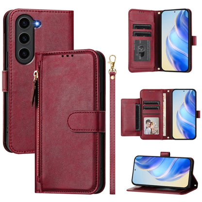 Multi-Card Slots Zipper Wallet Leather Phone Case, For Galaxy S25 Ultra 5G, For Galaxy S24 FE 5G, For Galaxy S24 Ultra 5G, For Galaxy S24+ 5G, For Galaxy S24 5G, For Galaxy S23 FE 5G, For Galaxy S23 Ultra 5G, For Galaxy S23+ 5G