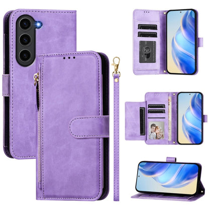 Multi-Card Slots Zipper Wallet Leather Phone Case, For Galaxy S25 Ultra 5G, For Galaxy S24 FE 5G, For Galaxy S24 Ultra 5G, For Galaxy S24+ 5G, For Galaxy S24 5G, For Galaxy S23 FE 5G, For Galaxy S23 Ultra 5G, For Galaxy S23+ 5G