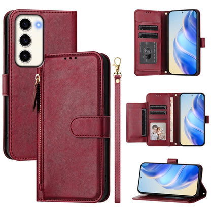 Multi-Card Slots Zipper Wallet Leather Phone Case, For Galaxy S23 5G, For Galaxy S22 Ultra 5G, For Galaxy S22+ 5G, For Galaxy S22 5G, For Galaxy S21 FE 5G, For Galaxy S21 5G, For Galaxy S21+ 5G, For Galaxy S21 Ultra 5G