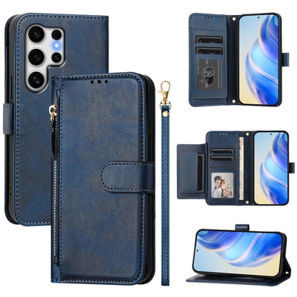 Multi-Card Slots Zipper Wallet Leather Phone Case, For Galaxy S25 Ultra 5G, For Galaxy S24 FE 5G, For Galaxy S24 Ultra 5G, For Galaxy S24+ 5G, For Galaxy S24 5G, For Galaxy S23 FE 5G, For Galaxy S23 Ultra 5G, For Galaxy S23+ 5G
