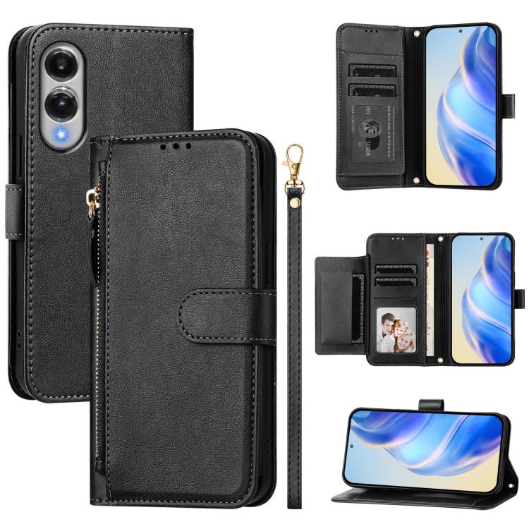 Multi-Card Slots Zipper Wallet Leather Phone Case, For Galaxy S26 FE 5G, For Galaxy S26+ 5G, For Galaxy S26 Edge 5G, For Galaxy S26 Ultra 5G, For Galaxy S26 5G, For Galaxy S25 Edge 5G, For Galaxy S25 5G, For Galaxy S25+ 5G