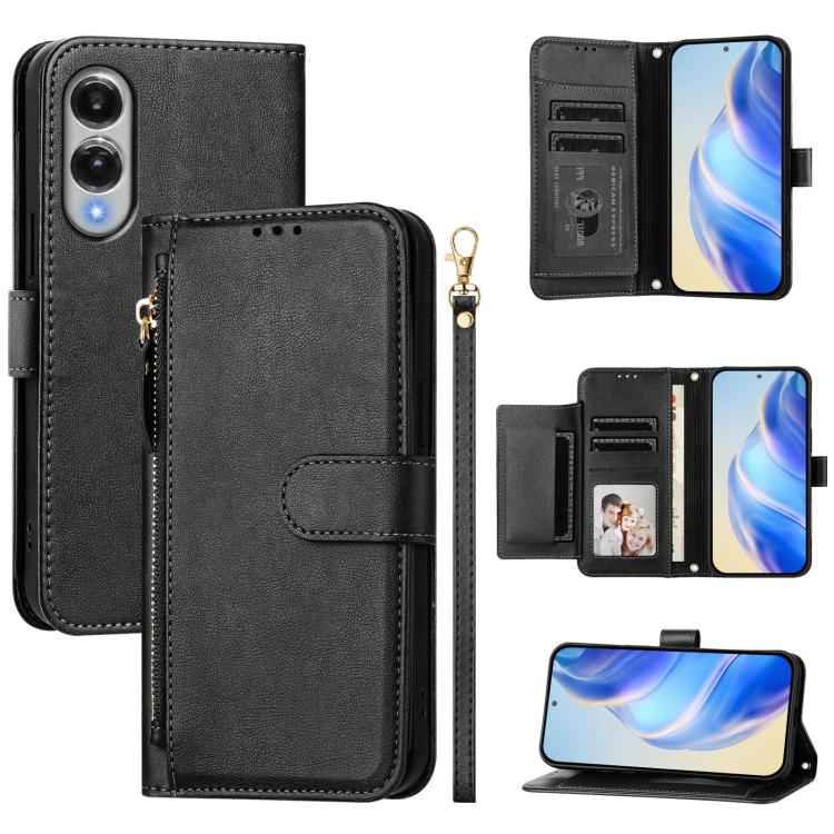 Multi-Card Slots Zipper Wallet Leather Phone Case, For Samsung Galaxy S26+ 5G, For Samsung Galaxy S26 Edge 5G, For Samsung Galaxy S26 Ultra 5G, For Samsung Galaxy S26 5G, For Samsung Galaxy S25 Edge 5G, For Samsung Galaxy S25 5G                        ...