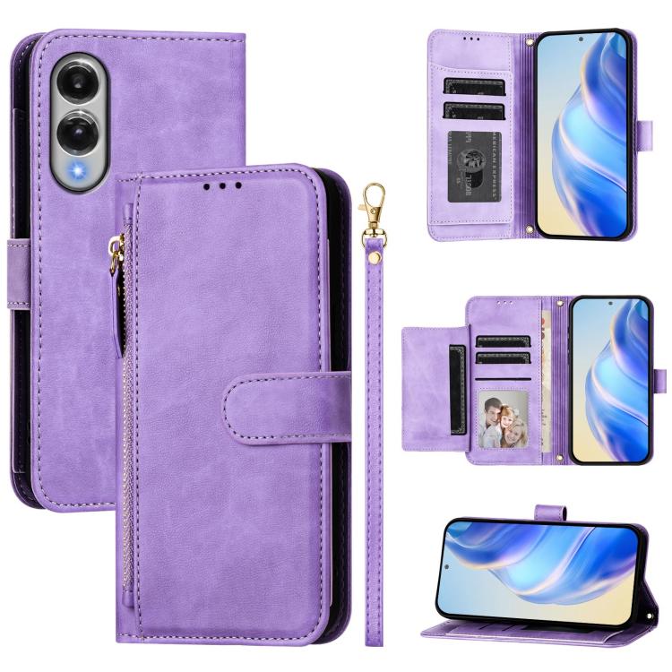 Multi-Card Slots Zipper Wallet Leather Phone Case, For Galaxy S26 FE 5G, For Galaxy S26+ 5G, For Galaxy S26 Edge 5G, For Galaxy S26 Ultra 5G, For Galaxy S26 5G, For Galaxy S25 Edge 5G, For Galaxy S25 5G, For Galaxy S25+ 5G