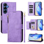 Multi-Card Slots Zipper Wallet Leather Phone Case, For Galaxy S26 FE 5G, For Galaxy S26+ 5G, For Galaxy S26 Edge 5G, For Galaxy S26 Ultra 5G, For Galaxy S26 5G, For Galaxy S25 Edge 5G, For Galaxy S25 5G, For Galaxy S25+ 5G