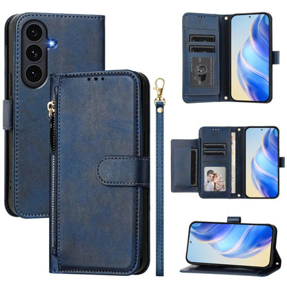 Multi-Card Slots Zipper Wallet Leather Phone Case, For Galaxy S26 FE 5G, For Galaxy S26+ 5G, For Galaxy S26 Edge 5G, For Galaxy S26 Ultra 5G, For Galaxy S26 5G, For Galaxy S25 Edge 5G, For Galaxy S25 5G, For Galaxy S25+ 5G