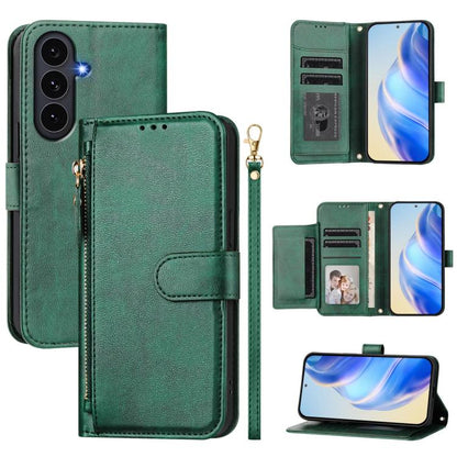 Multi-Card Slots Zipper Wallet Leather Phone Case, For Galaxy S26 FE 5G, For Galaxy S26+ 5G, For Galaxy S26 Edge 5G, For Galaxy S26 Ultra 5G, For Galaxy S26 5G, For Galaxy S25 Edge 5G, For Galaxy S25 5G, For Galaxy S25+ 5G