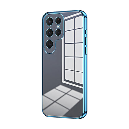 Transparent Plating Fine Hole Phone Case, For Samsung Galaxy S25+ 5G, For Samsung Galaxy S25 Ultra 5G
