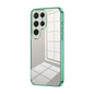 Transparent Plating Fine Hole Phone Case, For Samsung Galaxy S25+ 5G, For Samsung Galaxy S25 Ultra 5G