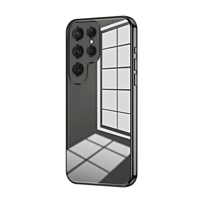 Transparent Plating Fine Hole Phone Case, For Samsung Galaxy S25+ 5G, For Samsung Galaxy S25 Ultra 5G