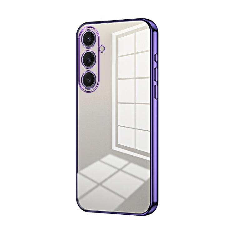 Transparent Plating Fine Hole Phone Case, For Samsung Galaxy S25+ 5G, For Samsung Galaxy S25 Ultra 5G