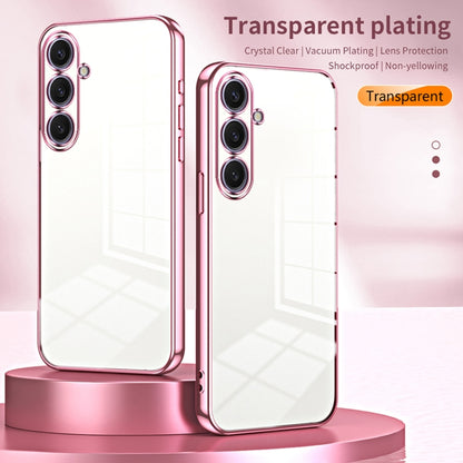 Transparent Plating Fine Hole Phone Case, For Samsung Galaxy S25+ 5G, For Samsung Galaxy S25 Ultra 5G