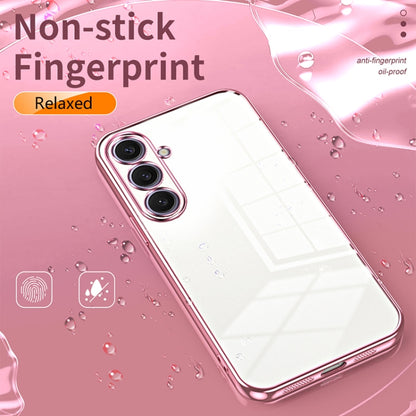 Transparent Plating Fine Hole Phone Case, For Samsung Galaxy S25+ 5G, For Samsung Galaxy S25 Ultra 5G
