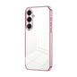 Transparent Plating Fine Hole Phone Case, For Samsung Galaxy S25+ 5G, For Samsung Galaxy S25 Ultra 5G