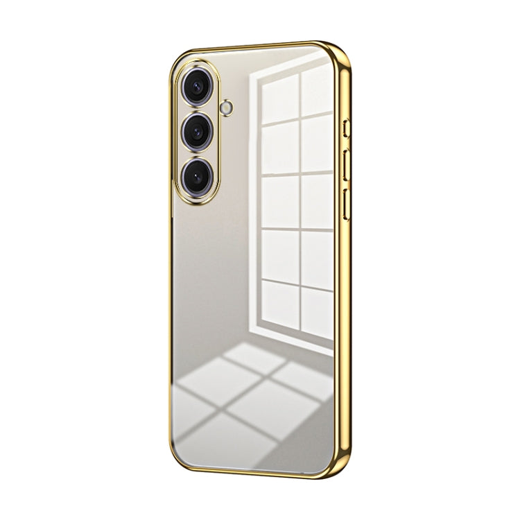 Transparent Plating Fine Hole Phone Case, For Samsung Galaxy S25+ 5G, For Samsung Galaxy S25 Ultra 5G