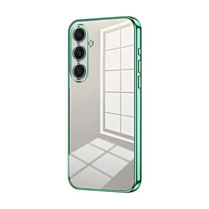Transparent Plating Fine Hole Phone Case, For Samsung Galaxy S25+ 5G, For Samsung Galaxy S25 Ultra 5G