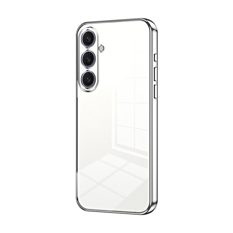 Transparent Plating Fine Hole Phone Case, For Samsung Galaxy S25+ 5G, For Samsung Galaxy S25 Ultra 5G