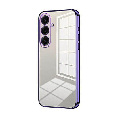 Transparent Plating Fine Hole Phone Case, For Samsung Galaxy S26+ 5G, For Samsung Galaxy S26 Edge 5G, For Samsung Galaxy S26 Ultra 5G, For Samsung Galaxy S26 5G, For Samsung Galaxy S25 FE 5G, For Samsung Galaxy S25 5G