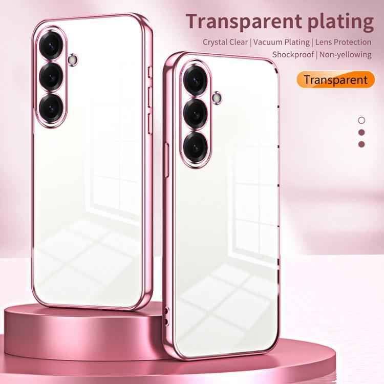 Transparent Plating Fine Hole Phone Case, For Samsung Galaxy S26+ 5G, For Samsung Galaxy S26 Edge 5G, For Samsung Galaxy S26 Ultra 5G, For Samsung Galaxy S26 5G, For Samsung Galaxy S25 FE 5G, For Samsung Galaxy S25 5G