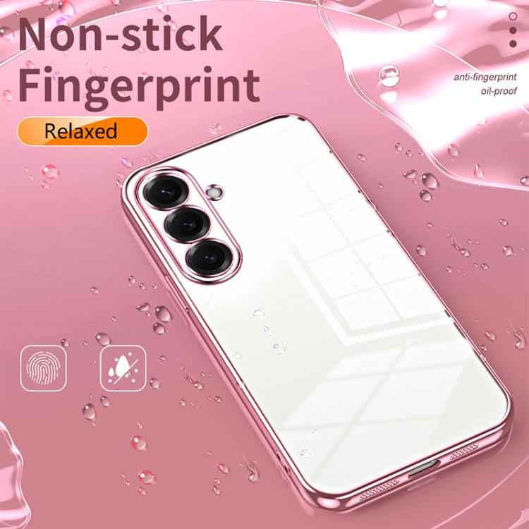 Transparent Plating Fine Hole Phone Case, For Samsung Galaxy S26+ 5G, For Samsung Galaxy S26 Edge 5G, For Samsung Galaxy S26 Ultra 5G, For Samsung Galaxy S26 5G, For Samsung Galaxy S25 FE 5G, For Samsung Galaxy S25 5G