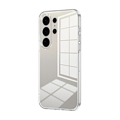 Transparent Plating Fine Hole Phone Case, For Samsung Galaxy S26+ 5G, For Samsung Galaxy S26 Edge 5G, For Samsung Galaxy S26 Ultra 5G, For Samsung Galaxy S26 5G, For Samsung Galaxy S25 FE 5G, For Samsung Galaxy S25 5G