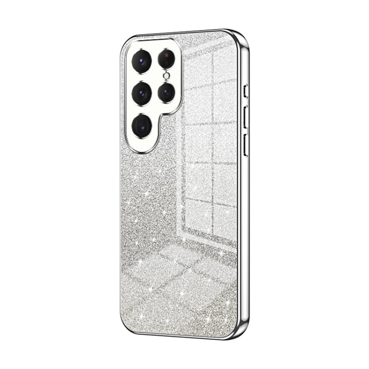 Gradient Glitter Powder Electroplated Phone Case, For Samsung Galaxy S25+ 5G, For Samsung Galaxy S25 Ultra 5G