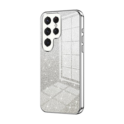 Gradient Glitter Powder Electroplated Phone Case, For Samsung Galaxy S25+ 5G, For Samsung Galaxy S25 Ultra 5G