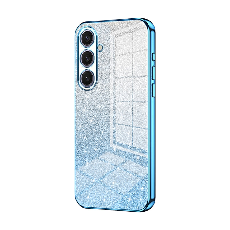 Gradient Glitter Powder Electroplated Phone Case, For Samsung Galaxy S25+ 5G, For Samsung Galaxy S25 Ultra 5G