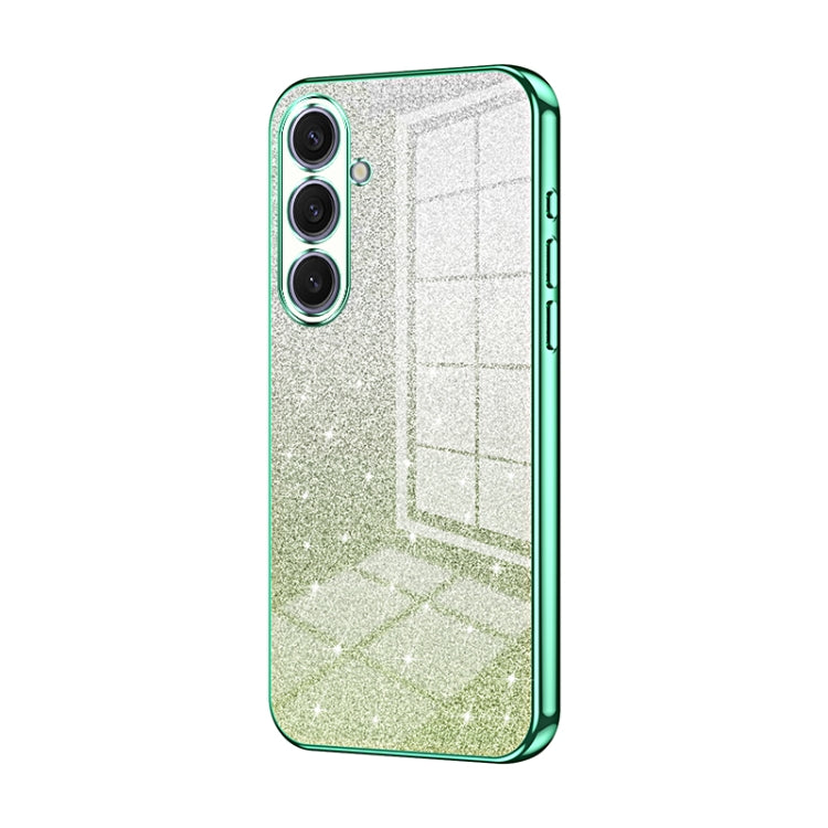Gradient Glitter Powder Electroplated Phone Case, For Samsung Galaxy S25+ 5G, For Samsung Galaxy S25 Ultra 5G