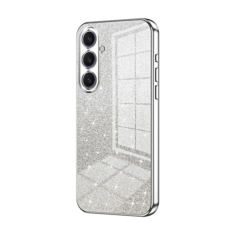 Gradient Glitter Powder Electroplated Phone Case, For Samsung Galaxy S25+ 5G, For Samsung Galaxy S25 Ultra 5G