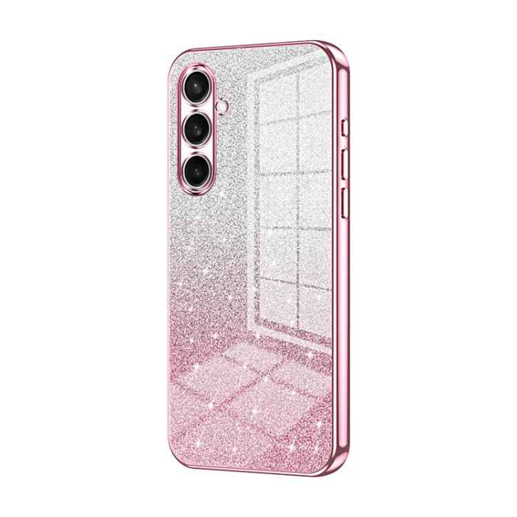 Gradient Glitter Powder Electroplated Phone Case, For Samsung Galaxy S26+ 5G, For Samsung Galaxy S26 Edge 5G, For Samsung Galaxy S26 Ultra 5G, For Samsung Galaxy S26 5G, For Samsung Galaxy S25 FE 5G, For Samsung Galaxy S25 5G