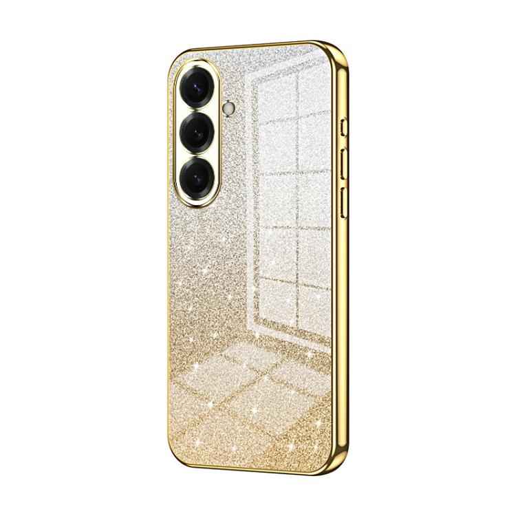 Gradient Glitter Powder Electroplated Phone Case, For Samsung Galaxy S26+ 5G, For Samsung Galaxy S26 Edge 5G, For Samsung Galaxy S26 Ultra 5G, For Samsung Galaxy S26 5G, For Samsung Galaxy S25 FE 5G, For Samsung Galaxy S25 5G