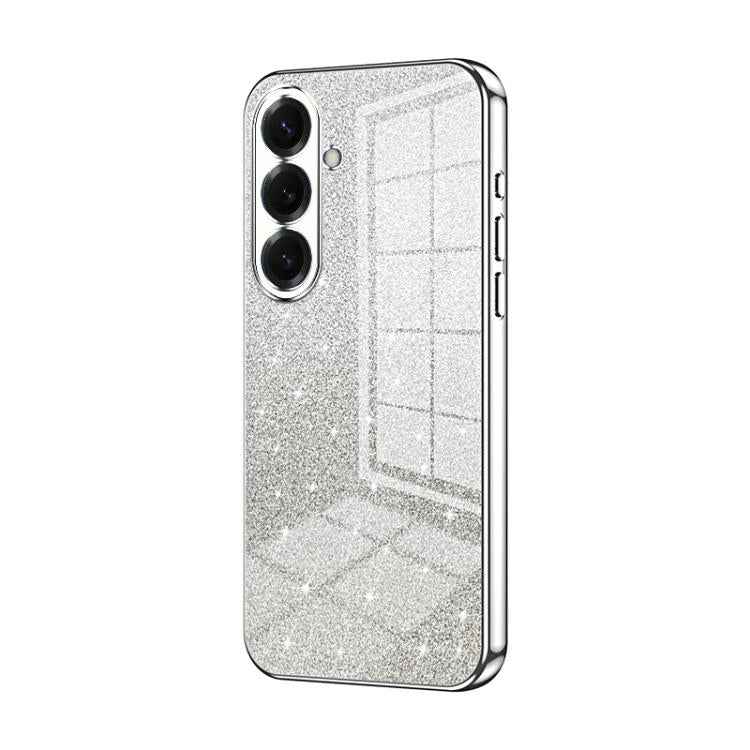 Gradient Glitter Powder Electroplated Phone Case, For Samsung Galaxy S26+ 5G, For Samsung Galaxy S26 Edge 5G, For Samsung Galaxy S26 Ultra 5G, For Samsung Galaxy S26 5G, For Samsung Galaxy S25 FE 5G, For Samsung Galaxy S25 5G