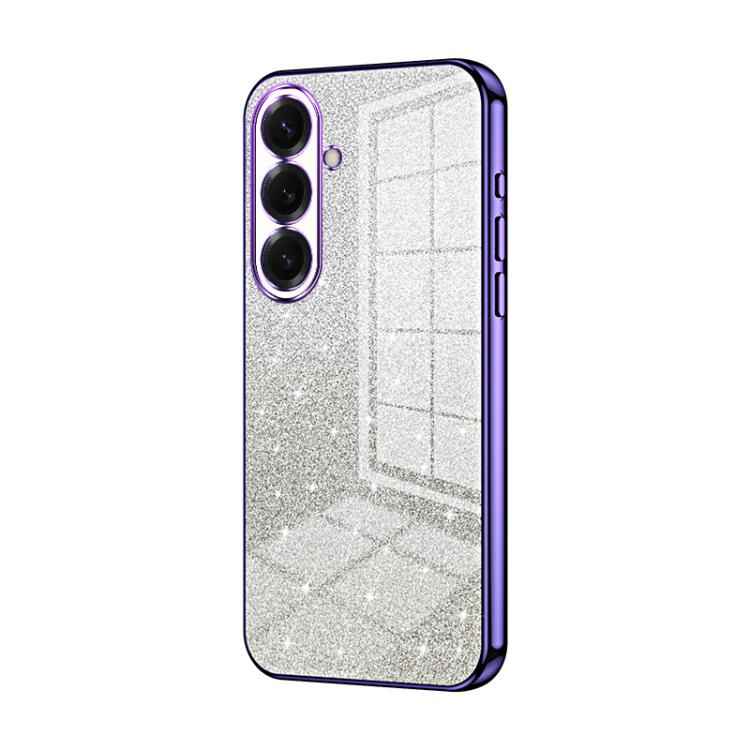 Gradient Glitter Powder Electroplated Phone Case, For Samsung Galaxy S26+ 5G, For Samsung Galaxy S26 Edge 5G, For Samsung Galaxy S26 Ultra 5G, For Samsung Galaxy S26 5G, For Samsung Galaxy S25 FE 5G, For Samsung Galaxy S25 5G