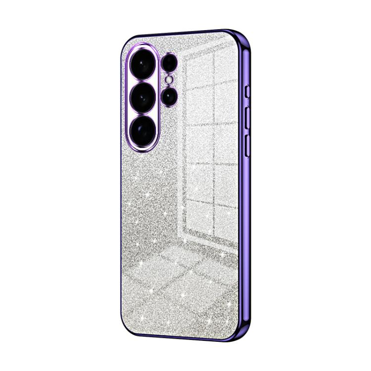 Gradient Glitter Powder Electroplated Phone Case, For Samsung Galaxy S26+ 5G, For Samsung Galaxy S26 Edge 5G, For Samsung Galaxy S26 Ultra 5G, For Samsung Galaxy S26 5G, For Samsung Galaxy S25 FE 5G, For Samsung Galaxy S25 5G
