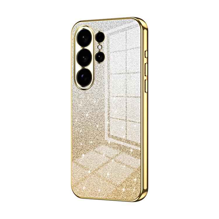 Gradient Glitter Powder Electroplated Phone Case, For Samsung Galaxy S26+ 5G, For Samsung Galaxy S26 Edge 5G, For Samsung Galaxy S26 Ultra 5G, For Samsung Galaxy S26 5G, For Samsung Galaxy S25 FE 5G, For Samsung Galaxy S25 5G