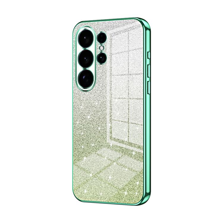 Gradient Glitter Powder Electroplated Phone Case, For Samsung Galaxy S26+ 5G, For Samsung Galaxy S26 Edge 5G, For Samsung Galaxy S26 Ultra 5G, For Samsung Galaxy S26 5G, For Samsung Galaxy S25 FE 5G, For Samsung Galaxy S25 5G